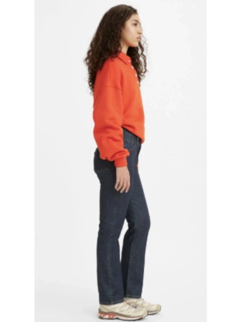 New Levi's Premium 27x30 Circular 501 Women's Jeans First Wash Dark Wash - Picture 4 of 4